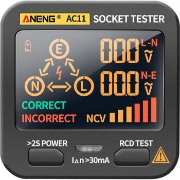 LCD Display Electric Socket Tester