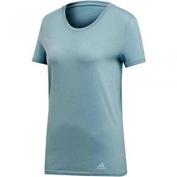 Maglia running Adidas grigia donna S manica corta 25/7