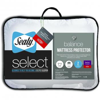 Sealy, Select Balance, coprimaterasso, Bianco, Matrimoniale, Microfibra, White, UK King