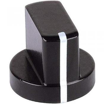 Tête de bouton olive Mentor 5583.6631 noir 24 mm x 19 mm