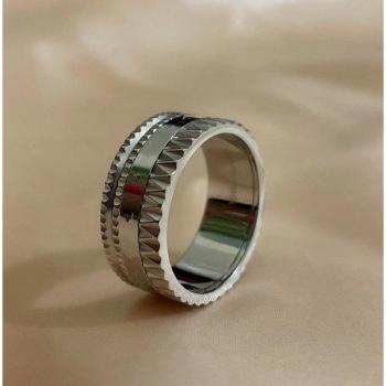 Reloj en Formato Anillo – Plata & Oro Rosa Original