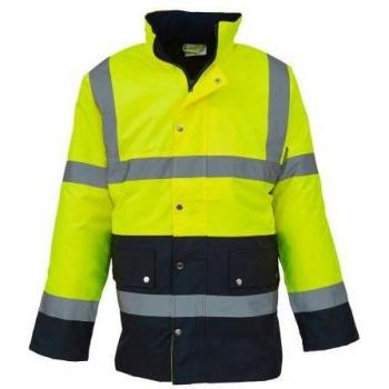 Yoko Unisex Warnjacke mit Reflexstreifen