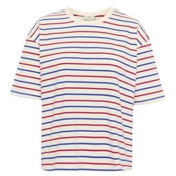 KAFFE Winny Multicolor T-Shirt – Weiß (M)