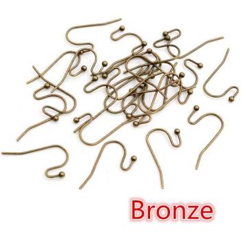 100pcs 21x16mm DIY Brass Earring Findings