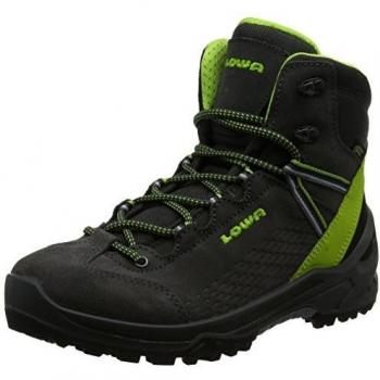 Lowa Arco GTX Mid Ju, Chaussures de Randonnée Hautes Mixte Enfant, Gris (Anthrazit/Limone 9702), 36 EU