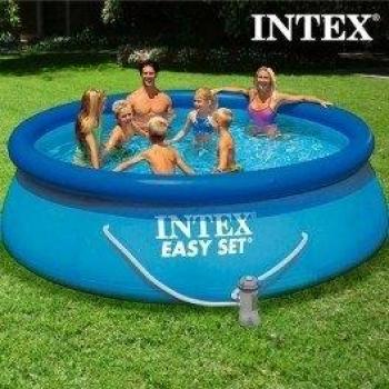 Piscine hors sol Intex ronde bleue