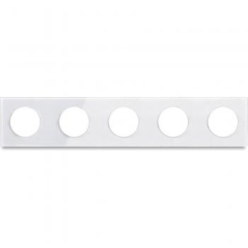 Quintuple L6 Cristal: Interruptor Personalizable en Gris
