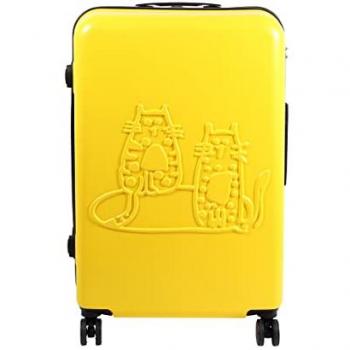 Valise Rigide Biggdesign Cat Jaune