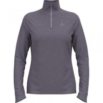 Odlo Run Easy Half Zip Damen Langarmshirt hellviolett