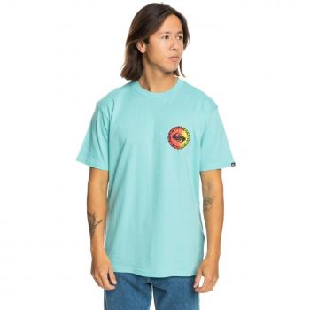Quiksilver T-Shirt Long Fade EQYZT07670 Blau Regular Fit