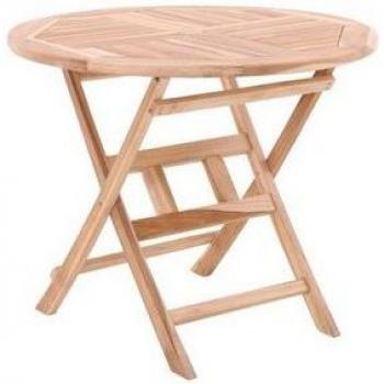 Klappbarer Teak Gartentisch 80 cm