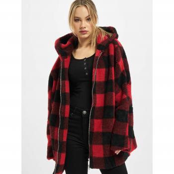 Giacca Sherpa a quadri con cappuccio Urban Classics