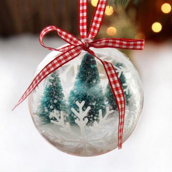 Openable Clear Plastic Baubles