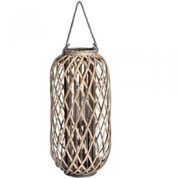 HILL INTERIORS Decorative Wicker Lantern