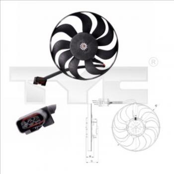 Radiador TYC 837-0005 Ventilador