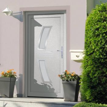 Porte d'entrée 98x200 cm PVC blanc