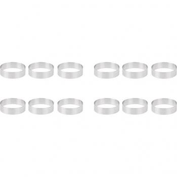 Kit d’anneaux à tarte résistant à la chaleur – 6 cm x12 pièces
