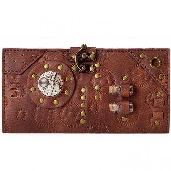 Billetera Retro Gear‑Style