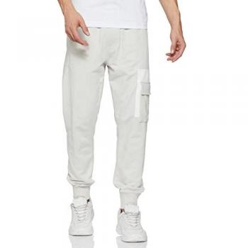 Cargo jogging gris Calvin Klein coupe fuselée pour homme