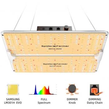 Lampe de culture haute puissance SPIDER FARMER SF2000Pro 200 W – Spectre complet et gradateur