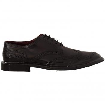 Dolce & Gabbana Men's Black Leather Derby Wingtips