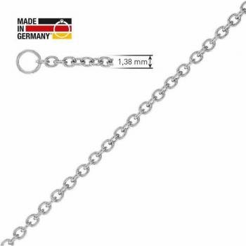 Trendor Platin Anker-Halskette 45 cm