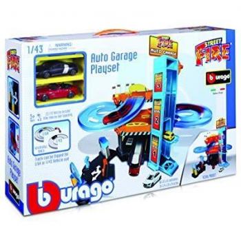 Bburago Playset Auto Garage 1:43 Con 2 Macchinine