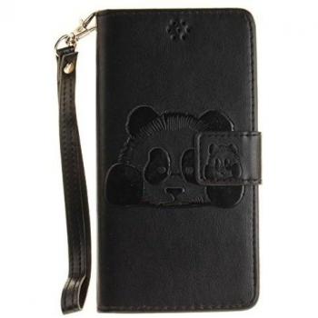 Funda Billetera con Ranura de Tarjetas, Diseño Crisant Panda 3D para Samsung Galaxy A5 2nd A510