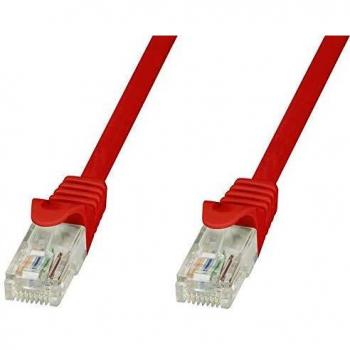 Cavo di Rete Patch in Rame Cat.6 Rosso UTP 0,3m Techly Professional