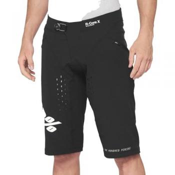 Pantaloni 100% R-Core X da ciclismo Nero Bianco 34