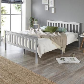 Double Atlantic Grey Shaker Bed Frame