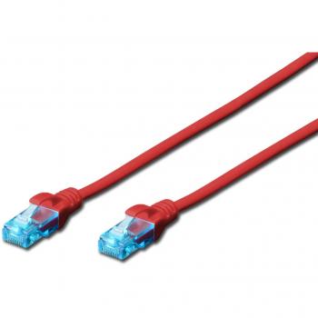 Cable de Red Digitus 0.25m Cat5e U-UTP Rojo