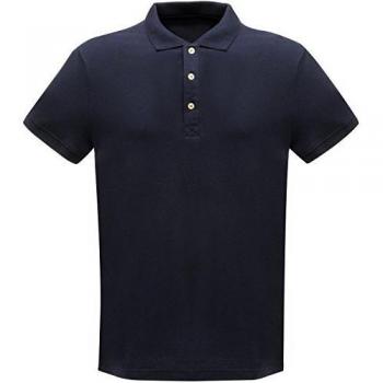 Professional Classic PolyCotton Polo T-Shirt in Blue, Navy, Size: XXL