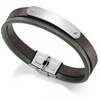 Pulsera Magnum Viceroy hombre piel y acero multicolor