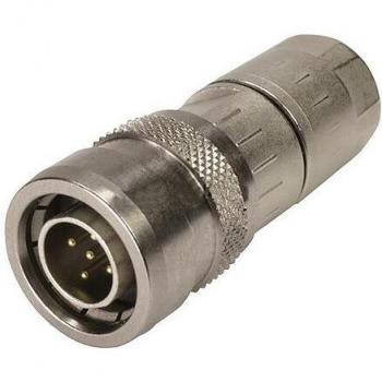 Harting M12 PushPull (5-Pole, A-Code) – Männlicher Anschluss, Kabel & Stecker