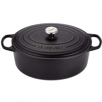 Le Creuset Gusseisen-Bräter oval 35cm Schwarz