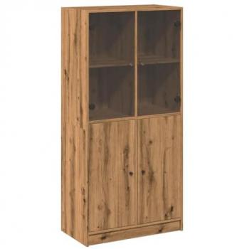 Highboard with Doors Artisian Oak 68x37x142 cm Engineered Wood