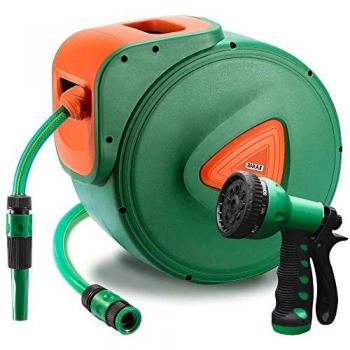 Avvolgitubo da Giardino 30 Mt con Fissaggio Muro Automatico