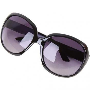 NerZhul Big Black Oval Sunglasses for Ladies