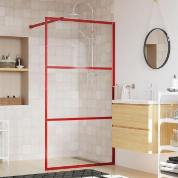 Paroi de douche à double face, verre ESG rouge 115x195 cm – VidaXL