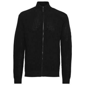 Indicode Strickjacke Herren IDRevil – schwarz – Größe L – unifarben – 46 % Baumwolle, 34 % Baumwolle, 20 % Polyester