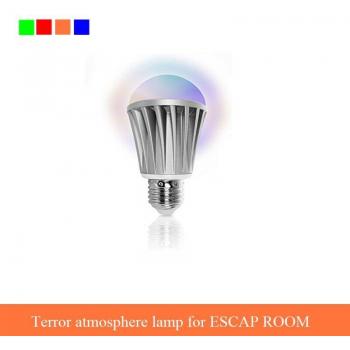 Luz Ambiental de Terror para Sala de Escape, 3 Modos Automáticos (Sin Brillo, Brillo Lento, Brillo Rápido), 4 Opciones de Color