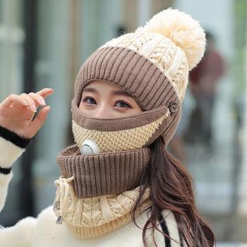 Winter Beanie Scarf Neck Warmer Set
