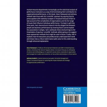Explaining the Performance of Human Resource Management