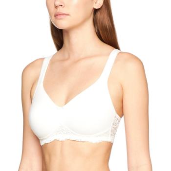Susa Damen BH, Bügelloser, gemoldet, Organic-Cotton, Weiß