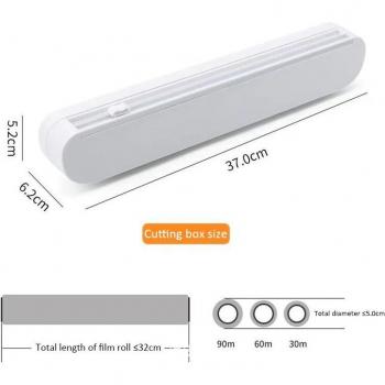 Plastic Wrap Storage Case with Cutter