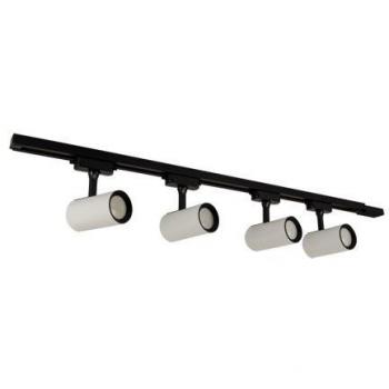 Lampada a Binario 4xGU10 LED, Set di 4 Lanterne con Supporto LUTER Bianco