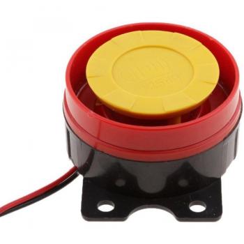Bocina pequeña con alarma para motocicleta y ATV roja