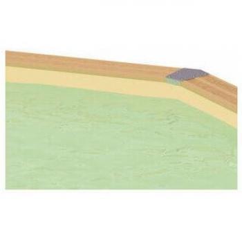 Ubbink Liner piscine hors-sol 300x550xH120cm 75/100ème – Beige