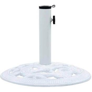Base Ombrellone 9 kg 40 cm in Ghisa Bianca
